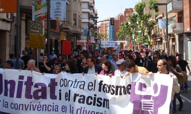 La manifestació d’UCFR a TV3