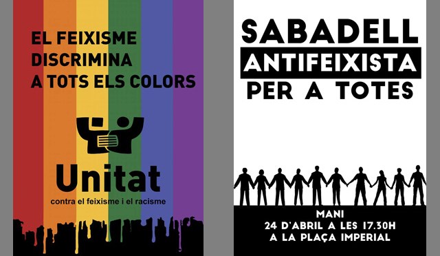 Penedès, Sabadell… allà on calgui: Feixisme Mai Més, #NoPassaran