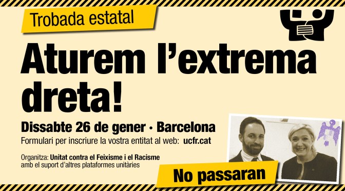Trobada estatal per aturar VOX · 26G · Barcelona